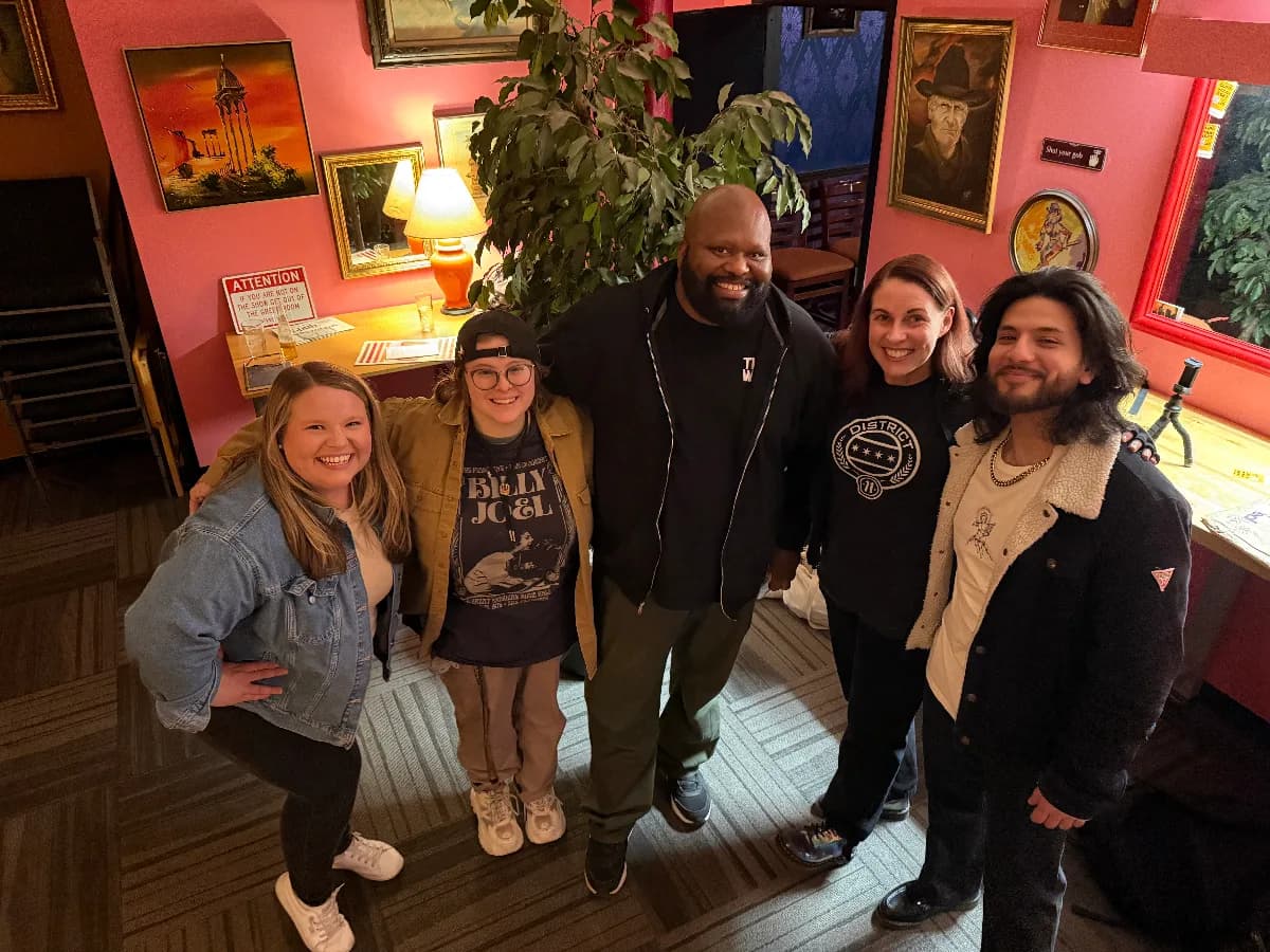 Chris Forte, Jason Issac, Katie Mark, Mary Budd, and Yarnmaze at Hecklers Happy Hour, February 28, 2026